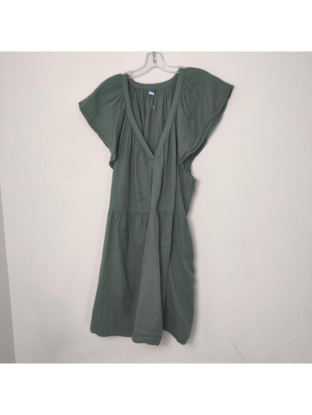 Old Navy Women’s Green Cotton Gauze Dress — Size 3X